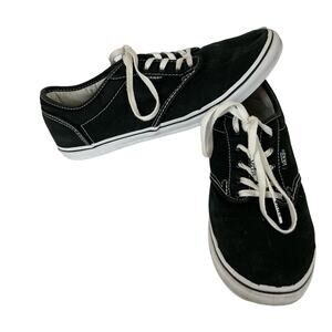 Women’s Classic Vans black and white Canvas Size 9